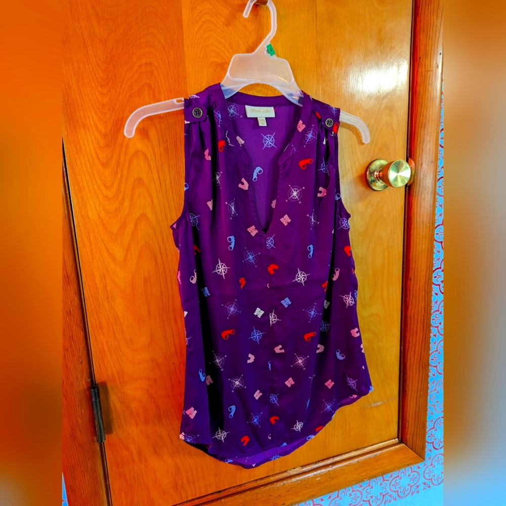 Modcloth adventurous print top